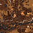 Rifle Colorado Map Print in Ember Style Zoomed In Close Up Showing Details