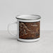 Left View Custom Rifle Colorado Map Enamel Mug in Ember