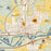 Rifle Colorado Map Print in Woodblock Style Zoomed In Close Up Showing Details