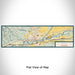 Flat View of Map Custom Rifle Colorado Map Enamel Mug in Woodblock