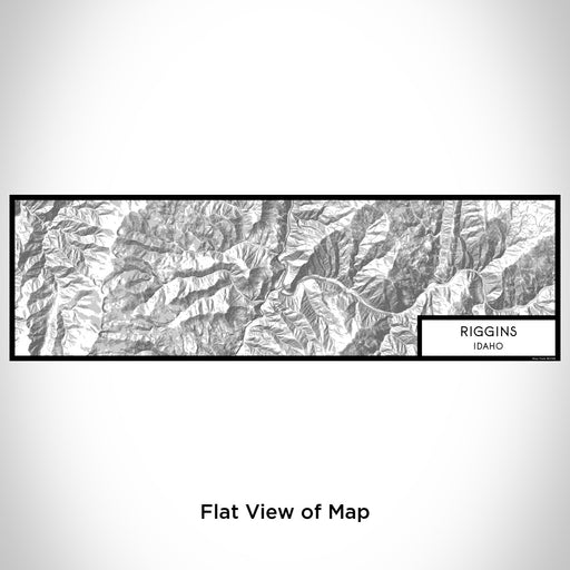 Flat View of Map Custom Riggins Idaho Map Enamel Mug in Classic