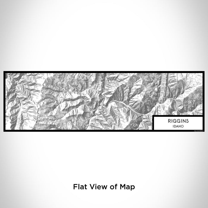 Flat View of Map Custom Riggins Idaho Map Enamel Mug in Classic