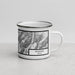Right View Custom Riggins Idaho Map Enamel Mug in Classic