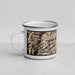 Left View Custom Riggins Idaho Map Enamel Mug in Ember