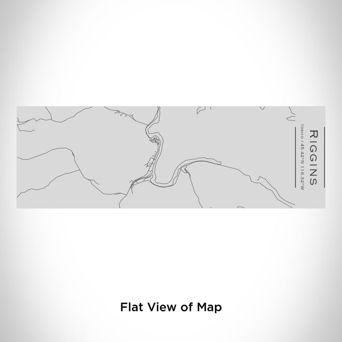 Rendered View of Riggins Idaho Map Engraving on 10oz Stainless Steel Insulated Cup with Sipping Lid