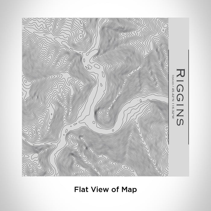 Rendered View of Riggins Idaho Map Engraving on 17oz Stainless Steel Insulated Tumbler