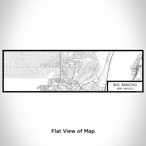 Flat View of Map Custom Rio Rancho New Mexico Map Enamel Mug in Classic