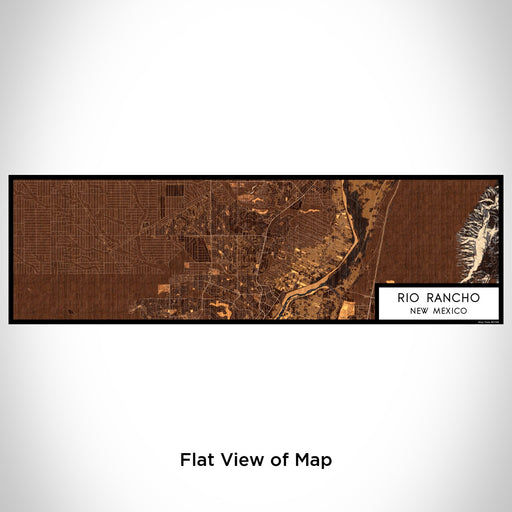 Flat View of Map Custom Rio Rancho New Mexico Map Enamel Mug in Ember