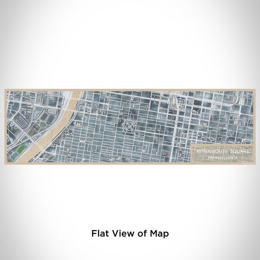 Flat View of Map Custom Rittenhouse Square Pennsylvania Map Enamel Mug in Afternoon