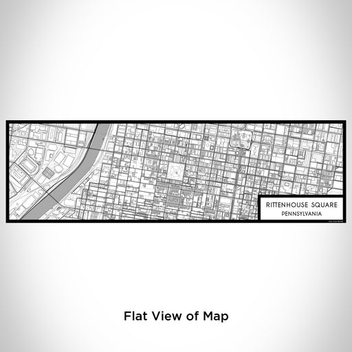 Flat View of Map Custom Rittenhouse Square Pennsylvania Map Enamel Mug in Classic