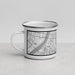 Left View Custom Rittenhouse Square Pennsylvania Map Enamel Mug in Classic