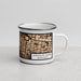 Right View Custom Rittenhouse Square Pennsylvania Map Enamel Mug in Ember