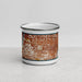 Front View Custom Rittenhouse Square Pennsylvania Map Enamel Mug in Woodblock