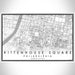 Rittenhouse Square Philadelphia Map Print Landscape Orientation in Classic Style With Shaded Background