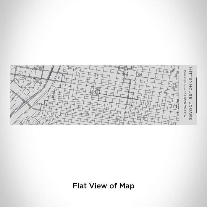 Rendered View of Rittenhouse Square Philadelphia Map Engraving on 10oz Stainless Steel Insulated Cup with Sipping Lid