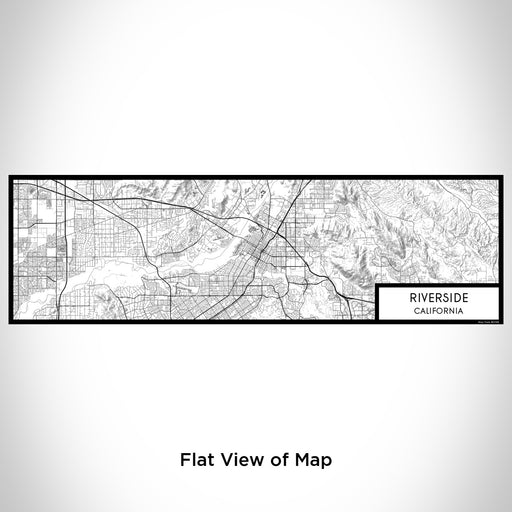Flat View of Map Custom Riverside California Map Enamel Mug in Classic