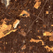 Riverside California Map Print in Ember Style Zoomed In Close Up Showing Details