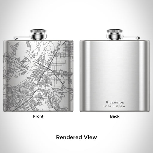 Rendered View of Riverside California Map Engraving on undefined