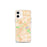 Custom Riverside California Map iPhone 12 mini Phone Case in Watercolor
