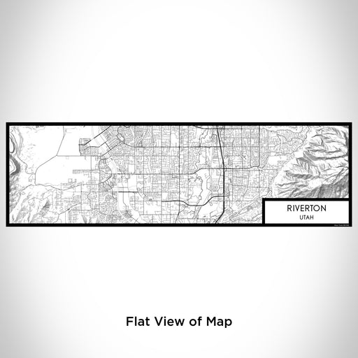 Flat View of Map Custom Riverton Utah Map Enamel Mug in Classic