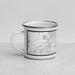 Left View Custom Riverton Utah Map Enamel Mug in Classic