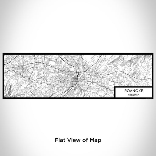 Flat View of Map Custom Roanoke Virginia Map Enamel Mug in Classic