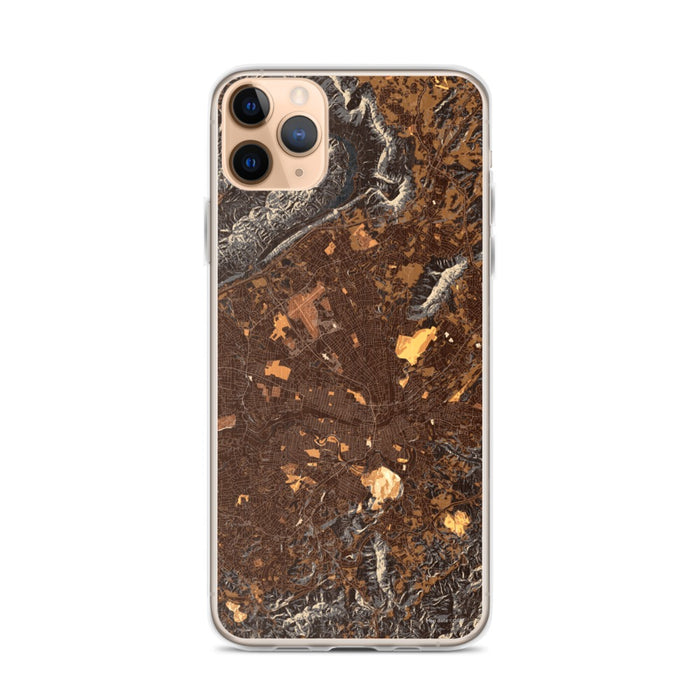 Custom Roanoke Virginia Map Phone Case in Ember