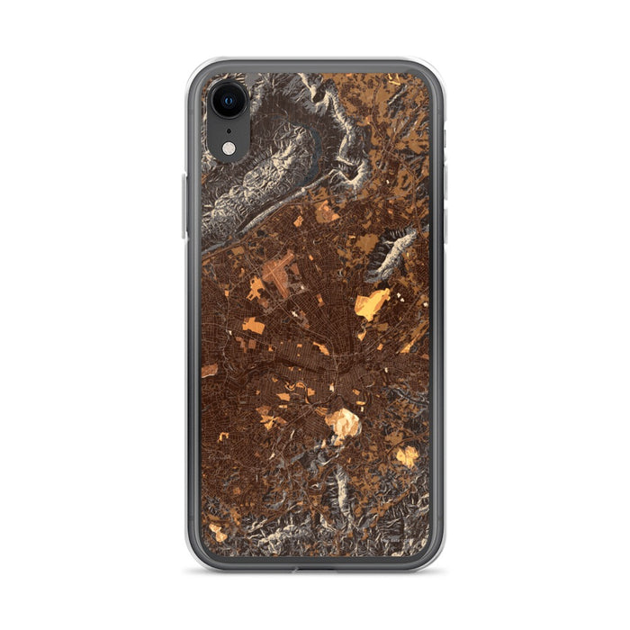 Custom Roanoke Virginia Map Phone Case in Ember