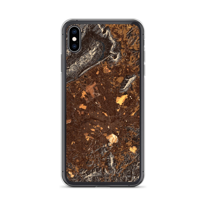 Custom Roanoke Virginia Map Phone Case in Ember