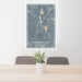 24x36 Robbinsdale Minnesota Map Print Portrait Orientation in Afternoon Style Behind 2 Chairs Table and Potted Plant