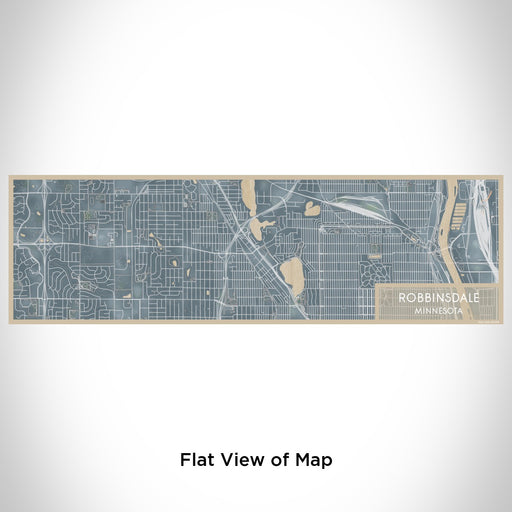 Flat View of Map Custom Robbinsdale Minnesota Map Enamel Mug in Afternoon