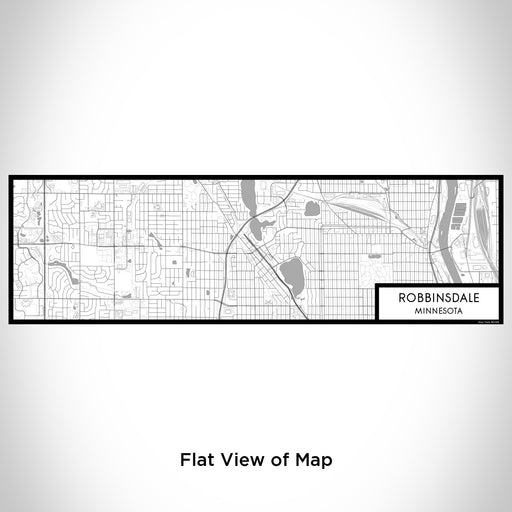 Flat View of Map Custom Robbinsdale Minnesota Map Enamel Mug in Classic