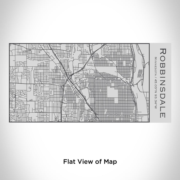 Rendered View of Robbinsdale Minnesota Map Engraving on 17oz Stainless Steel Insulated Cola Bottle