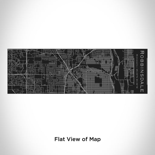 Rendered View of Robbinsdale Minnesota Map Engraving on 10oz Stainless Steel Insulated Cup with Sliding Lid in Black