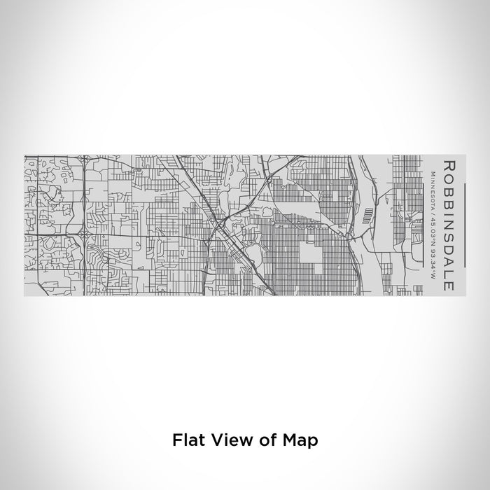 Rendered View of Robbinsdale Minnesota Map Engraving on 10oz Stainless Steel Insulated Cup with Sipping Lid