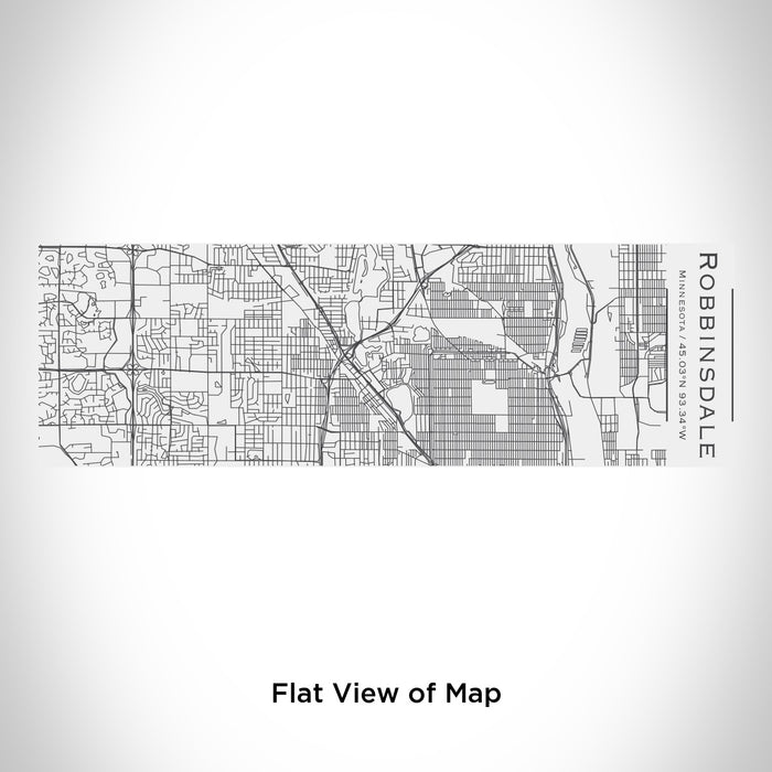 Rendered View of Robbinsdale Minnesota Map Engraving on 10oz Stainless Steel Insulated Cup with Sliding Lid in White