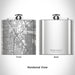 Rendered View of Robbinsdale Minnesota Map Engraving on 6oz Stainless Steel Flask