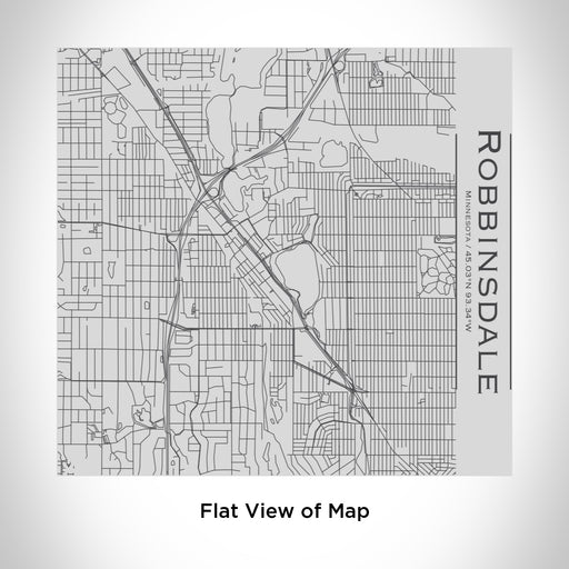 Rendered View of Robbinsdale Minnesota Map Engraving on 17oz Stainless Steel Insulated Tumbler