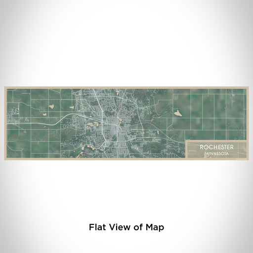 Flat View of Map Custom Rochester Minnesota Map Enamel Mug in Afternoon