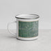 Left View Custom Rochester Minnesota Map Enamel Mug in Afternoon