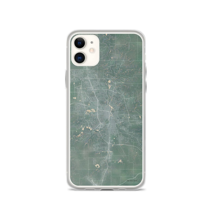 Custom iPhone 11 Rochester Minnesota Map Phone Case in Afternoon
