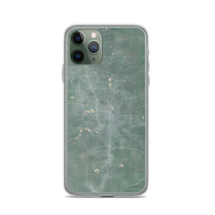 Custom iPhone 11 Pro Rochester Minnesota Map Phone Case in Afternoon