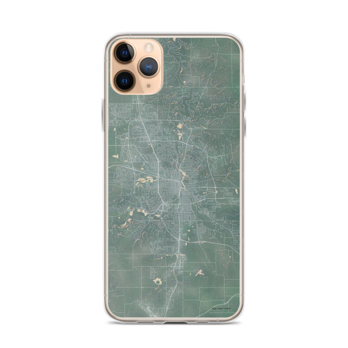 Custom iPhone 11 Pro Max Rochester Minnesota Map Phone Case in Afternoon