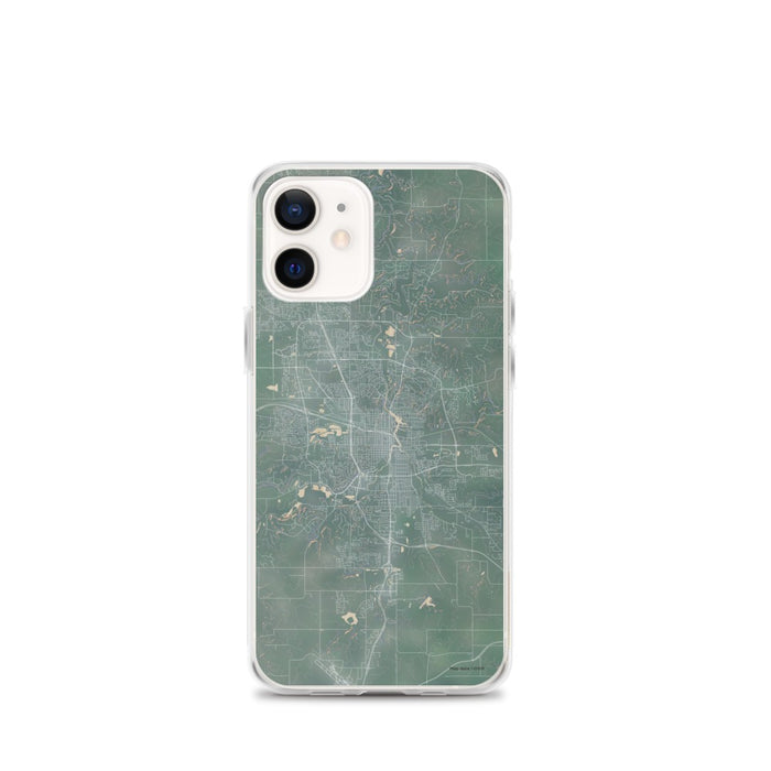 Custom iPhone 12 mini Rochester Minnesota Map Phone Case in Afternoon