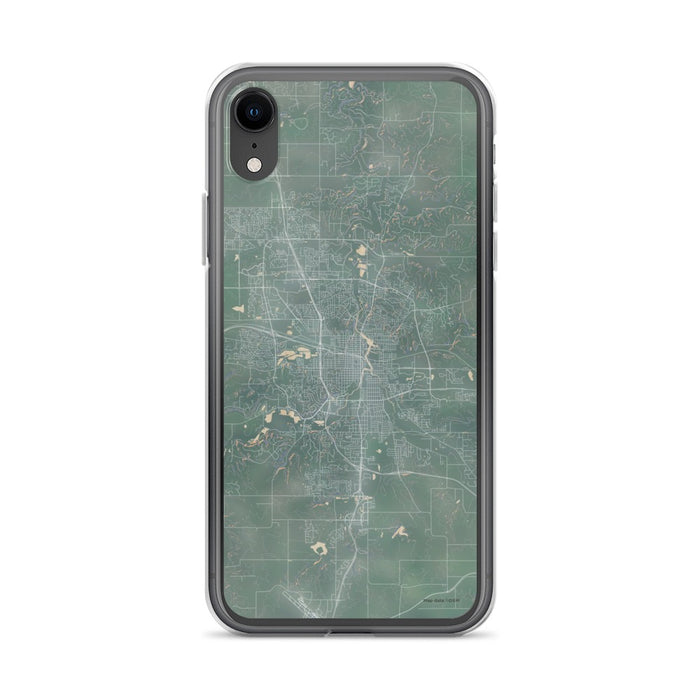 Custom iPhone XR Rochester Minnesota Map Phone Case in Afternoon
