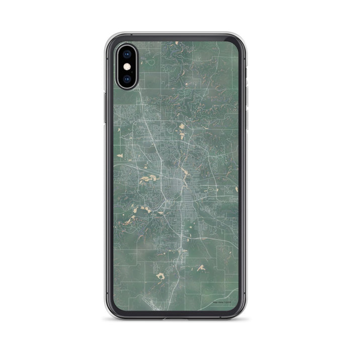 Custom iPhone XS Max Rochester Minnesota Map Phone Case in Afternoon