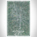 Rochester Minnesota Map Print Portrait Orientation in Afternoon Style With Shaded Background