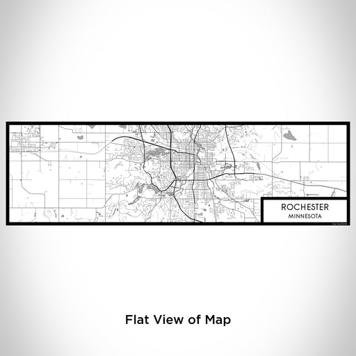 Flat View of Map Custom Rochester Minnesota Map Enamel Mug in Classic