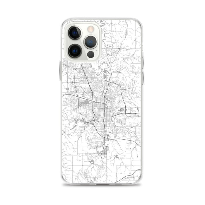 Custom iPhone 12 Pro Max Rochester Minnesota Map Phone Case in Classic