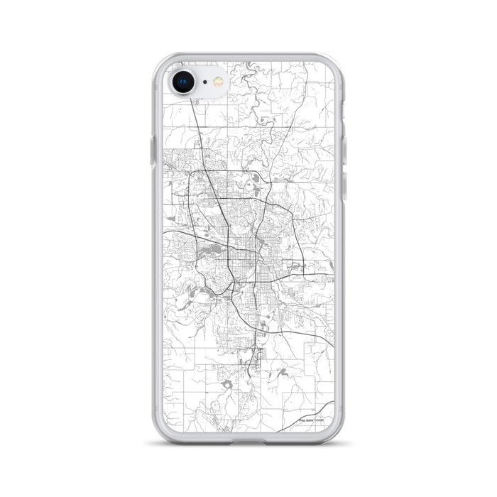 Custom iPhone SE Rochester Minnesota Map Phone Case in Classic